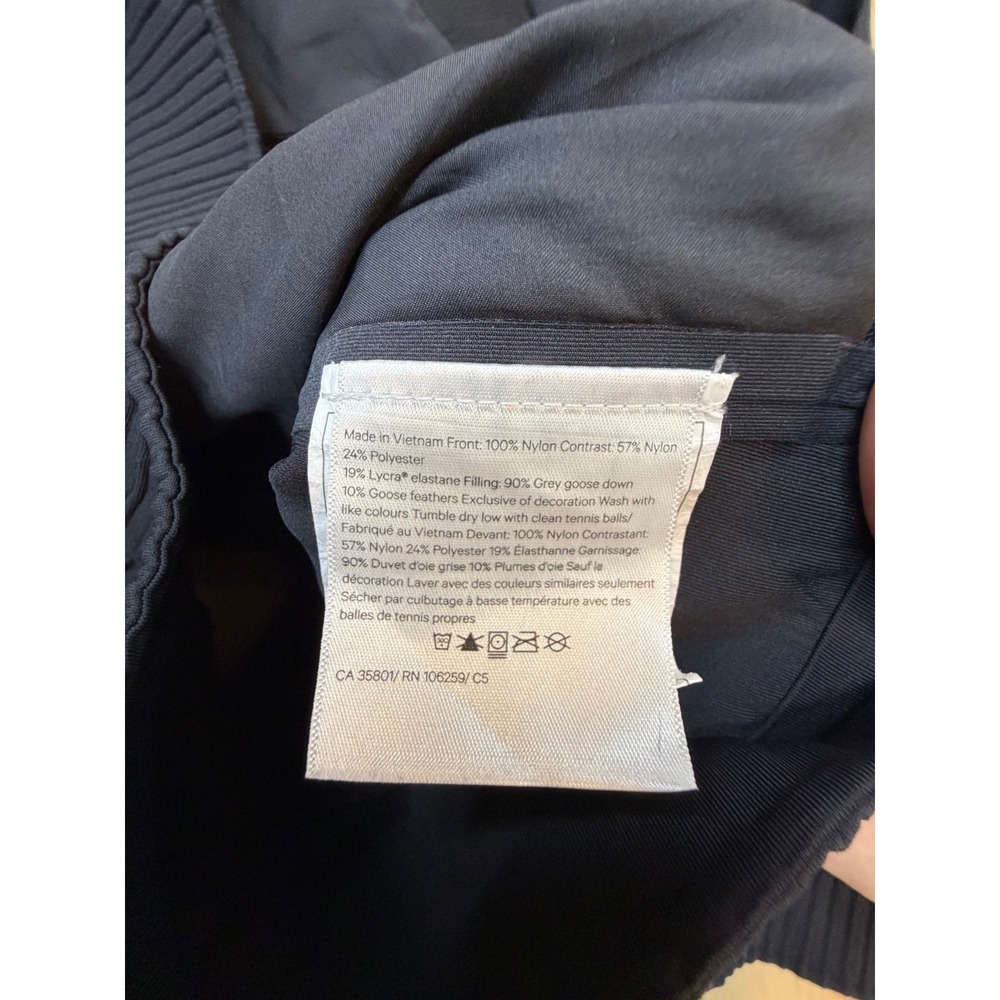 Lululemon Down & Around Crew Black Insulated Pullover W4AGBS Size 6 Athleisure - Picture 4 of 11